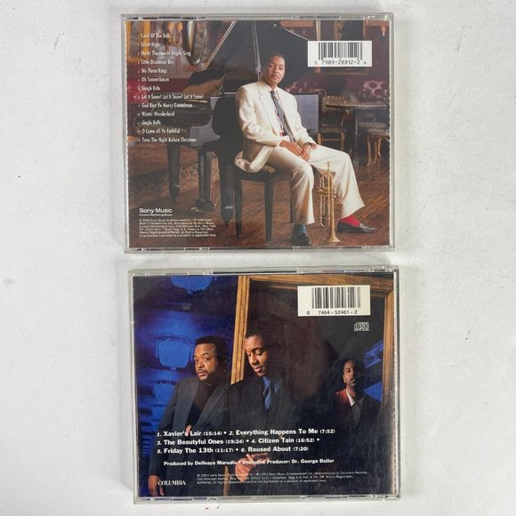 Branford Wynton Marsalis 2 CD Bundle Bloomington + Crescent City Christmas Card - Picture 3 of 4